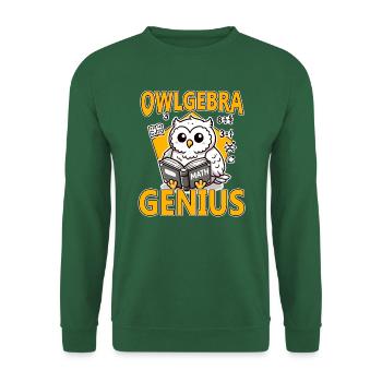 Eulegebra Genie Mathe Liebhaber Lustiger Lehrer - Unisex Pullover - Grün - Vorne