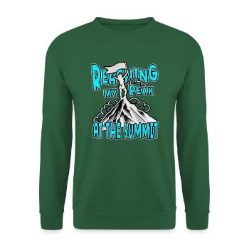 Reaching My Peak Summit Hiking Mountain Climber - Unisex Sweatshirt - green - Front