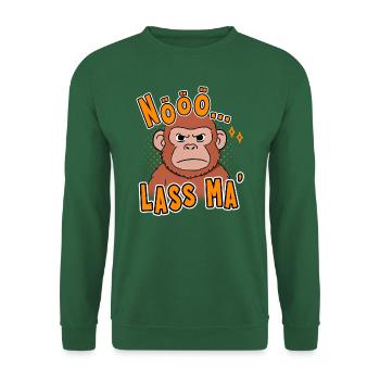 Nööö... Lass Ma' Lustiges Affen Design - Unisex Pullover - Grün - Vorne