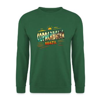 Copacabana Brazil Beach Vibes Travel Souvenir - Unisex Sweatshirt - green - Front