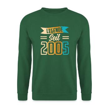 LEGENDE SEIT 2005 - Unisex Pullover - Grün - Vorne