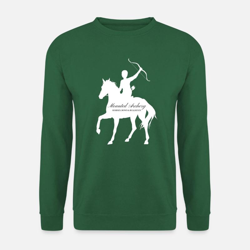 Bullseye mounted archer wh - Unisex Sweatshirt - green
