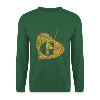 Sheet E 95 g - Unisex Sweatshirt - green - Front