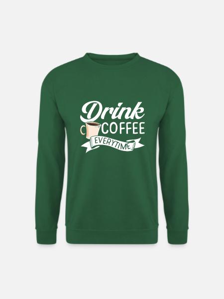 Drink Coffee Einhorn - Unisex Pullover - Grün