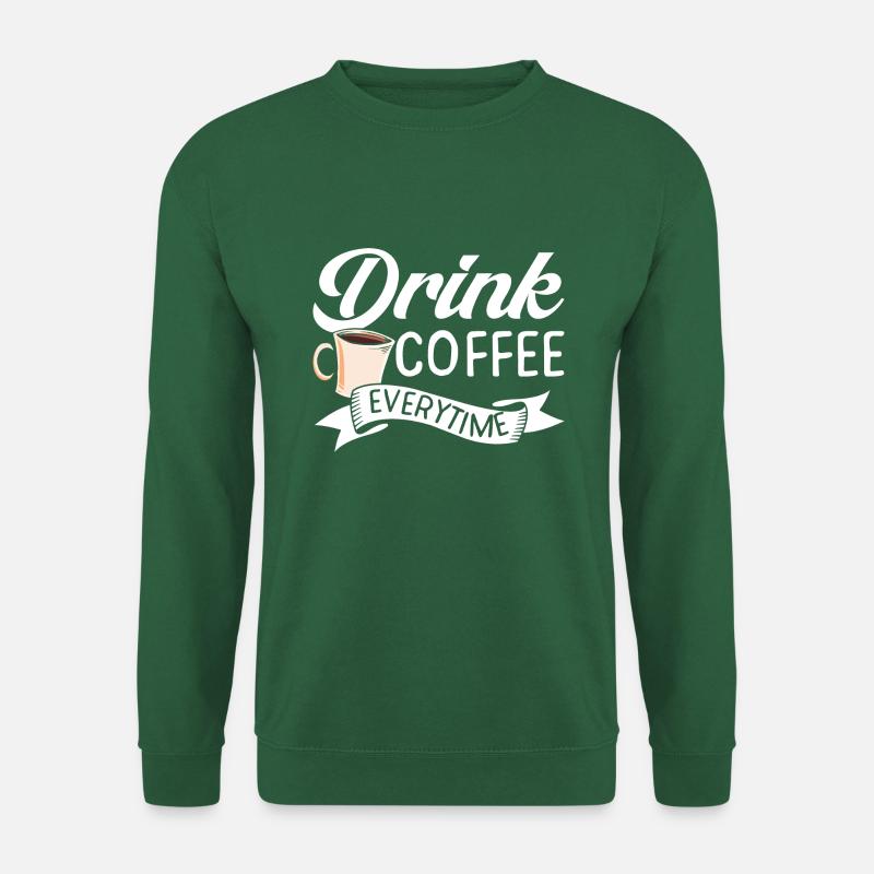 Drink Coffee Einhorn - Unisex Pullover - Grün