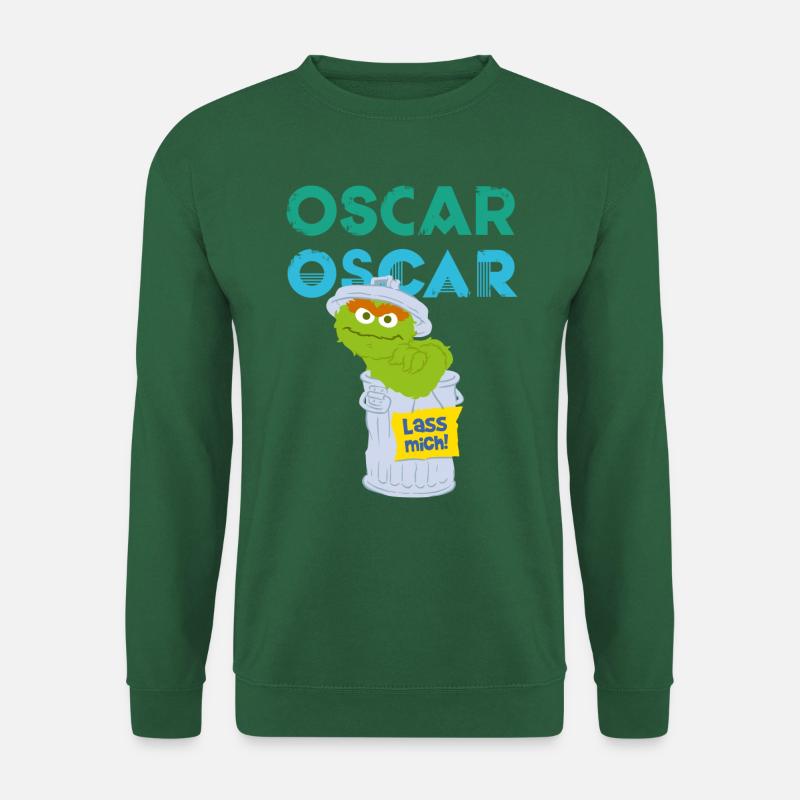 Sesamstraße Oscar Lass Mich - Unisex Pullover - Grün