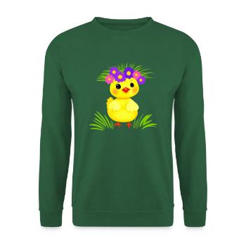 Petit poulet - Sweat-shirt Unisexe - vert foncé - Devant