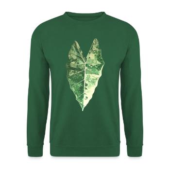 Feuille d'Alocasia Frydek - Sweat-shirt Unisexe - vert foncé - Devant