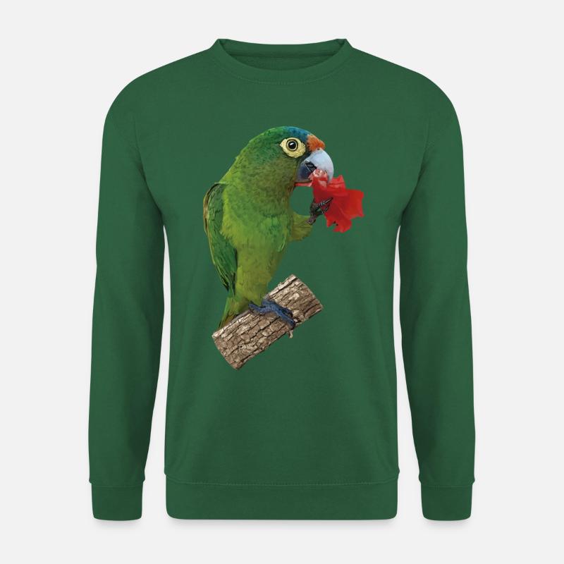 Orange-fronted parakeet - Unisex Sweatshirt - green