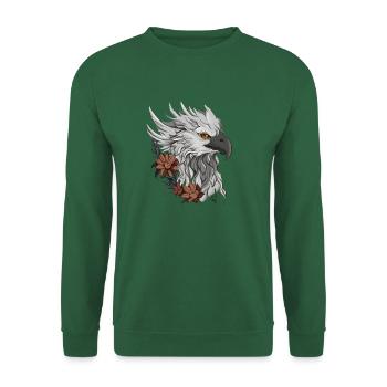 Floral Griffin - Unisex Sweatshirt - green - Front