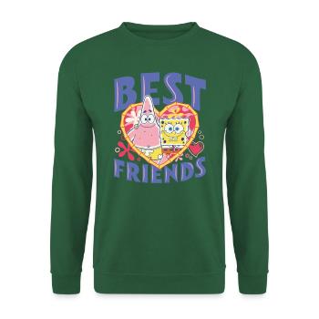 Bob l'Éponge Et Patrick Meilleures Amies - Sweat-shirt Unisexe - vert foncé - Devant