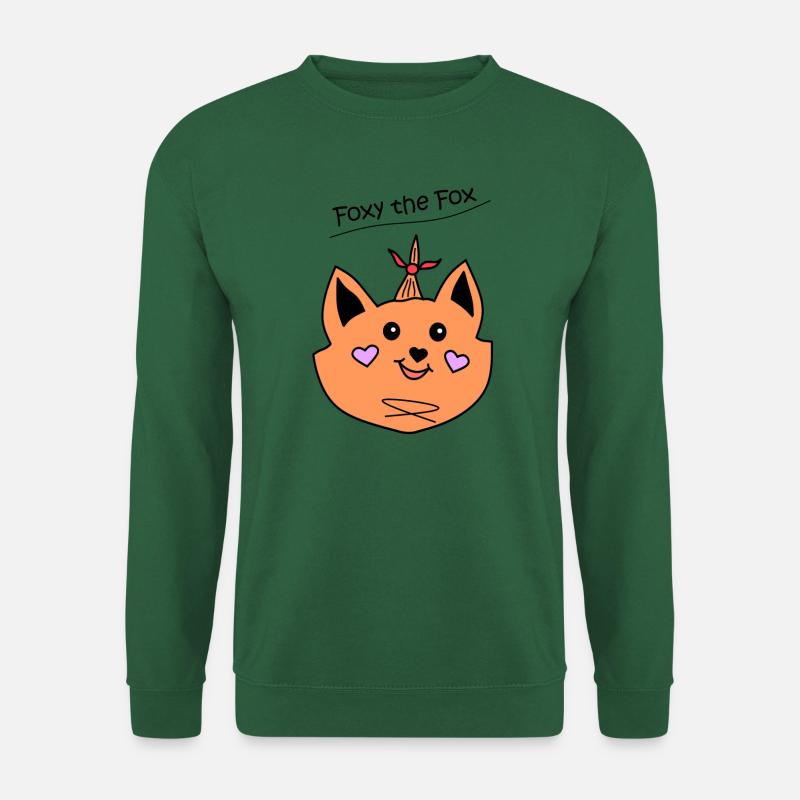 Foxy the Fox - Unisex Pullover - Grün