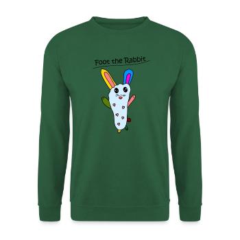 Foot the Rabbit - Unisex Pullover - Grün - Vorne