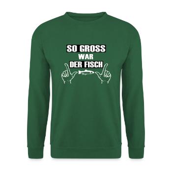 Angeln - Unisex Pullover - Grün - Vorne