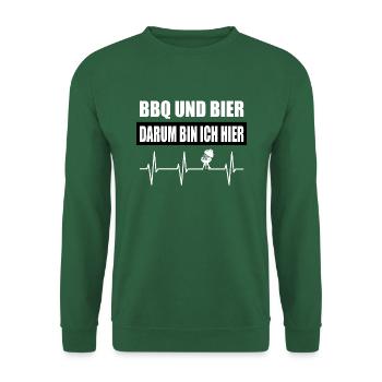 BBQ - Unisex Pullover - Grün - Vorne
