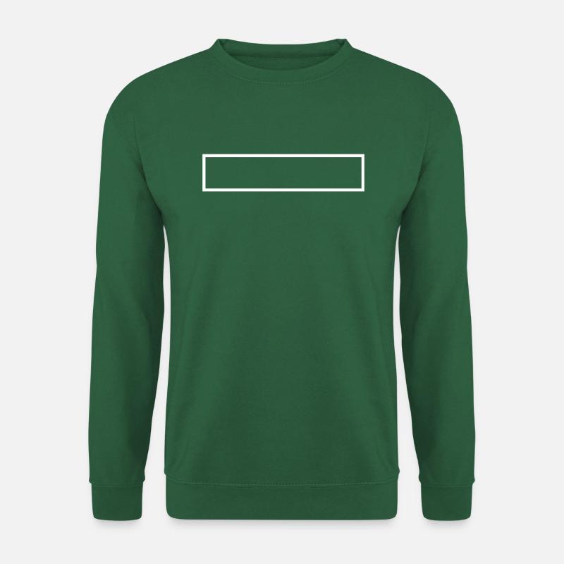 Textfeld Schreibfeld Rechteck - Unisex Pullover - Grün