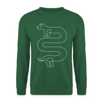 Teckel // Chien viennois - Sweat-shirt Unisexe - vert foncé - Devant