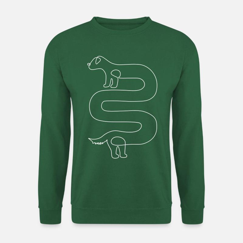 Dackel // Wiener dog - Unisex Pullover - Grün