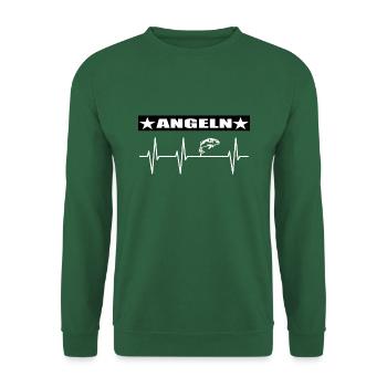 Angeln - Unisex Pullover - Grün - Vorne