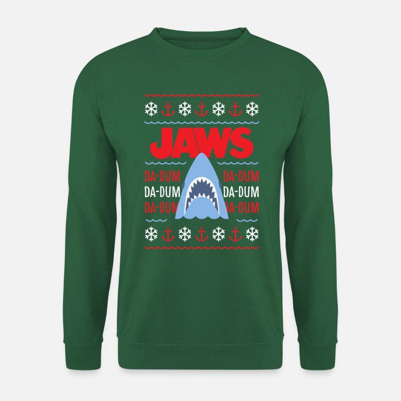 Jaws Distressed Da-Dum Da-Dum - Unisex Sweatshirt - green