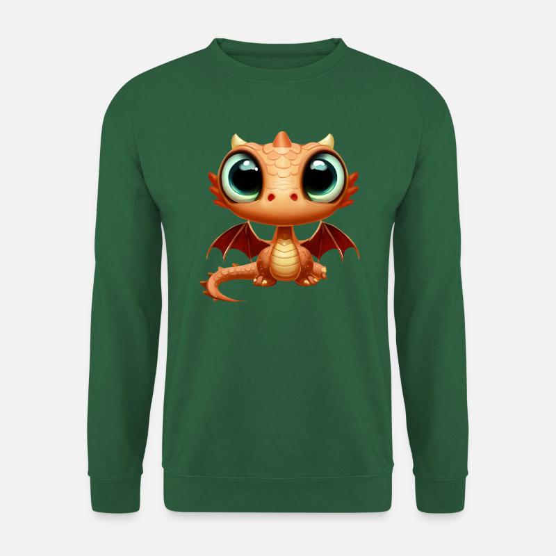 Großäugiger Drache - Unisex Pullover - Grün