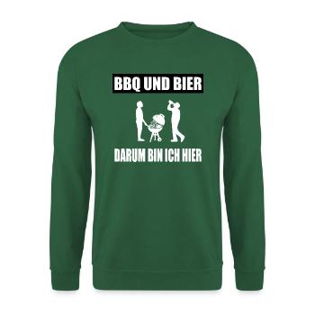 BBQ - Unisex Pullover - Grün - Vorne