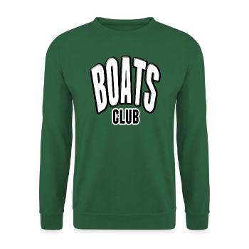 yacht boat sailing motorboat boats club sea holiday - Unisex Sweatshirt - green - Front