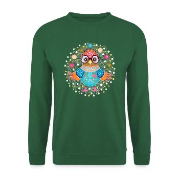 Juggling Owl - Unisex Sweatshirt - green - Front