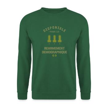 Réarmement démographique - Sweat-shirt Unisexe - vert foncé - Devant