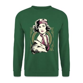 Flappers Mädchen VIOLETT - Unisex Pullover - Grün - Vorne