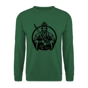 Samurai - Unisex Pullover - Grün - Vorne