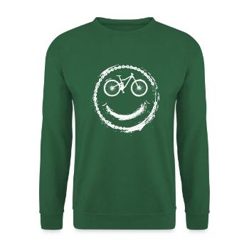 MTB Fahrrad Mountain Bike Mountainbiker - Unisex Pullover - Grün - Vorne