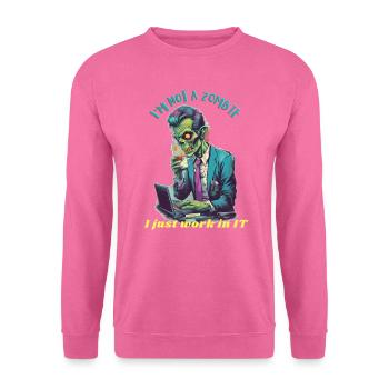 Zombie-IT-Arbeiter - Unisex Pullover - Pink - Vorne