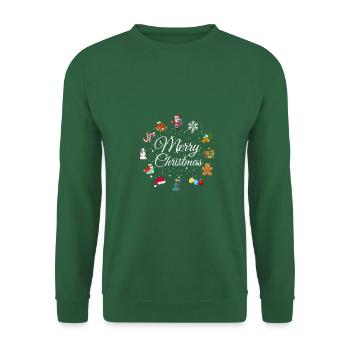 Merry Christmas - Sweat-shirt Unisexe - vert foncé - Devant