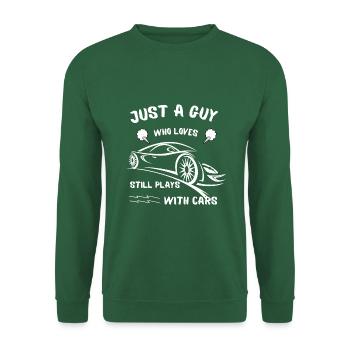 loves still plays with cars 2 - Unisex Pullover - Grün - Vorne