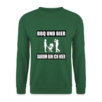 BBQ - Unisex Pullover - Grün - Vorne