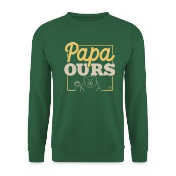 Daddy Bear 1 - Unisex Sweatshirt - green - Front