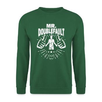 Tennis Double fault Doppelfehler fun Design - Unisex Pullover - Grün - Vorne