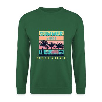 Son of a beach - Unisex Sweatshirt - green - Front
