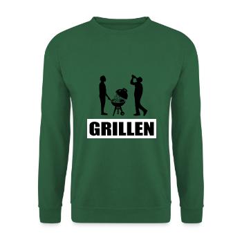 BBQ - Unisex Pullover - Grün - Vorne
