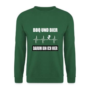 BBQ - Unisex Pullover - Grün - Vorne