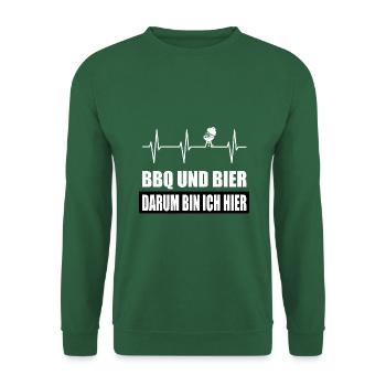 BBQ - Unisex Pullover - Grün - Vorne