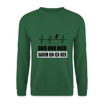 BBQ - Unisex Pullover - Grün - Vorne