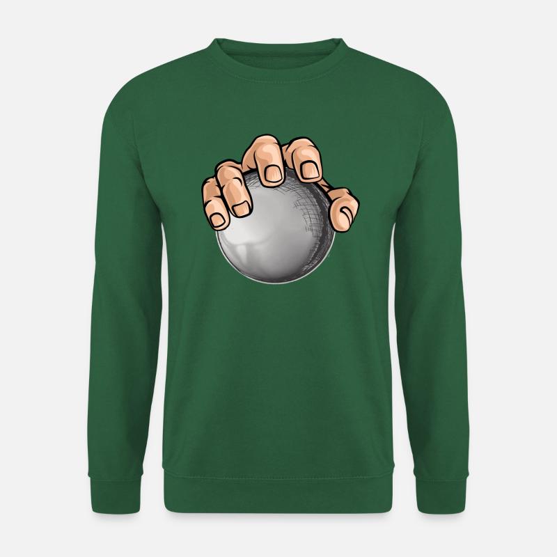 Boule Hand mit Kugel - Unisex Pullover - Grün