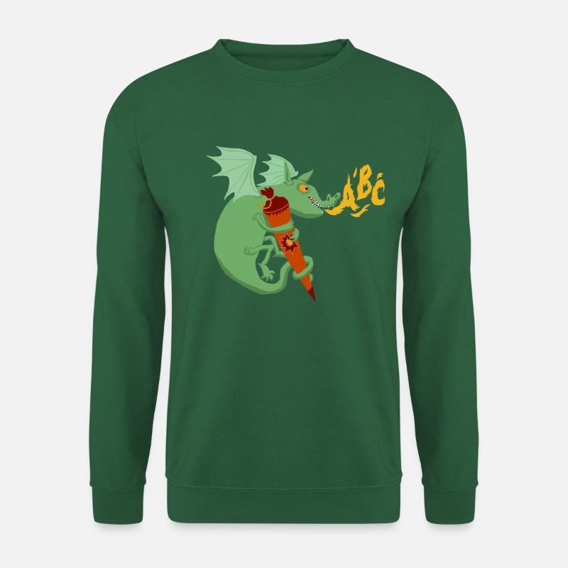 Drache abc - Unisex Pullover - Grün