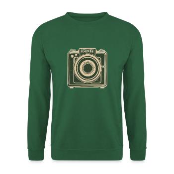 Logo de l’appareil photo vintage Snap - Sweat-shirt Unisexe - vert foncé - Devant