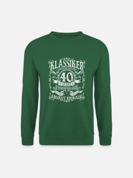 40. Geburtstag 40 Jahre Klassiker Geschenk - Unisex Pullover - Grün