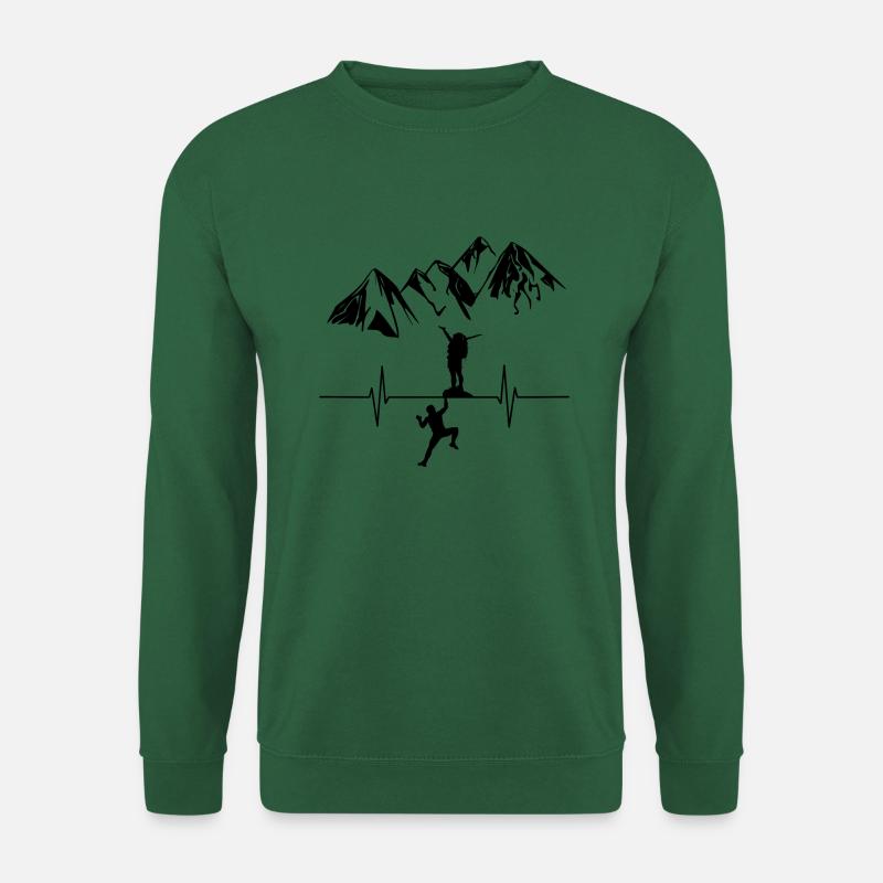 Klettern Paar - Unisex Pullover - Grün