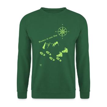 Wandern - Unisex Pullover - Grün - Vorne