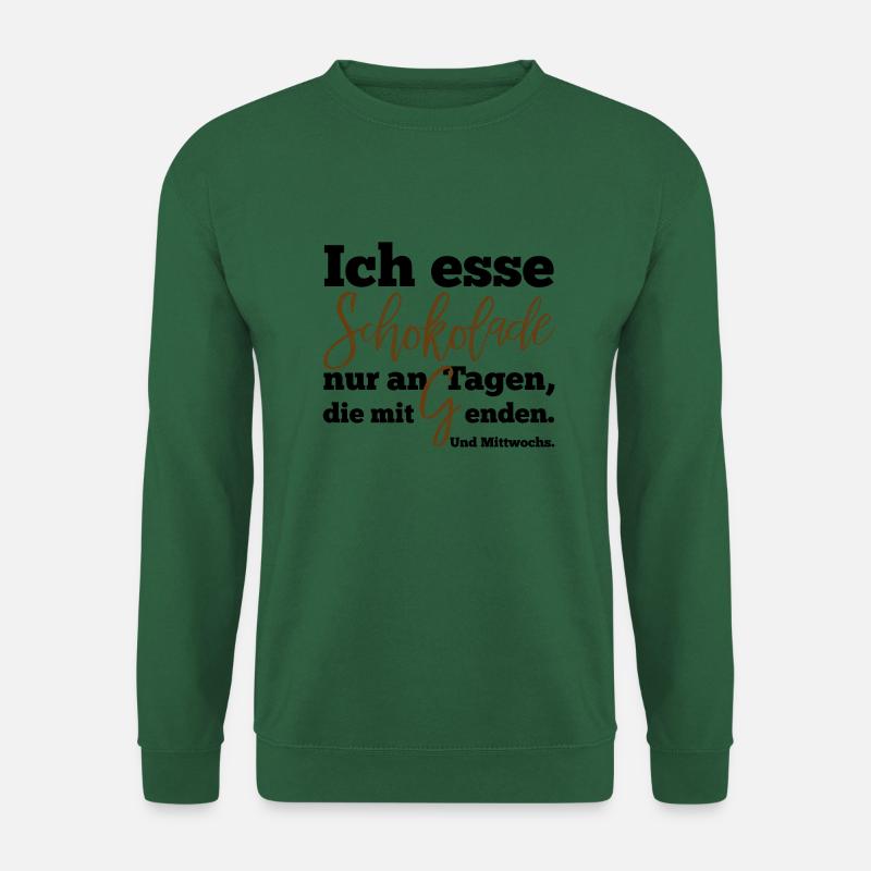 Schokolade - Unisex Pullover - Grün